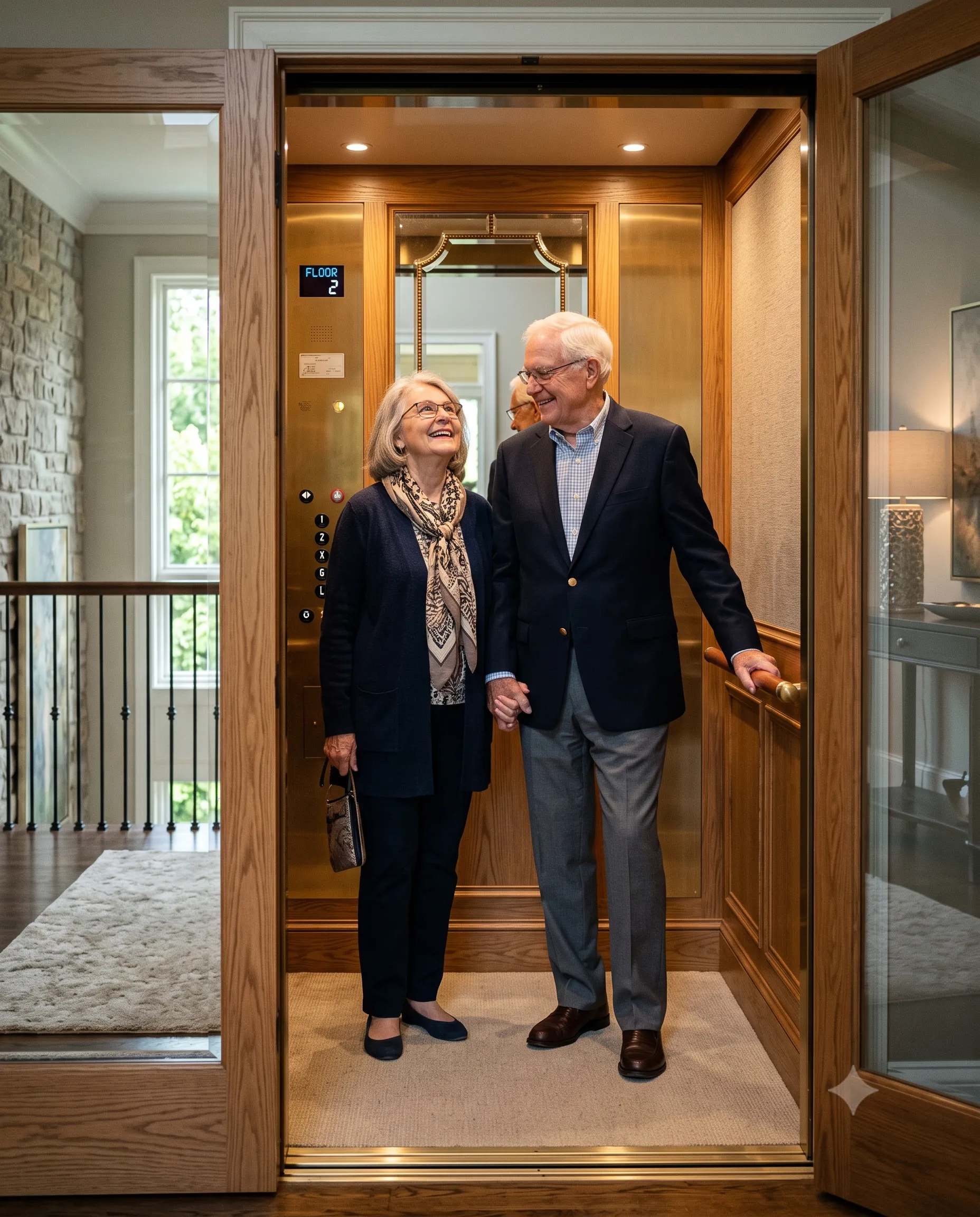 Elderly friendly home lift